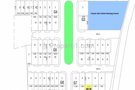 Dijual Tanah Kavling Dian Istana Surabaya Barat Lebar 12m Siap Bangun