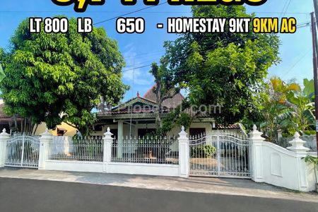 Dijual Rumah Homestay Joglo 9 Kamar LT 800m2 Siberut Jl. Kaliurang Km 6,7 Sleman Jogja - SHM Nego