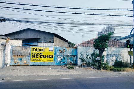 Dijual Tanah Raya Gilang Sidoarjo Daerah Taman Sepanjang Full Paving Pagar Tembok Keliling 0 Jln Raya Kembar