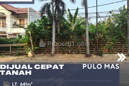 Dijual Tanah Kosong Dalam Komplek Lokasi Sangat Strategis di Pulomas Jakarta Timur