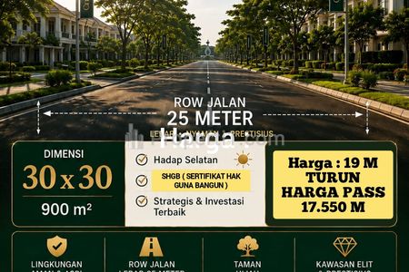 Dijual Tanah Raya Waterfront Citraland, Made, Sambikerep, Surabaya - Siap Bangun Strategis Lebar Jalan 25 meter