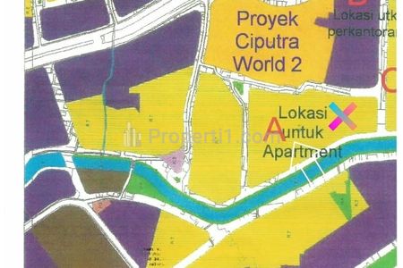 Jual Tanah 3,8 Hektar Karet Semanggi, Sebelah Ciputra World, Dekat Jalan Dr Satrio, Menara Mulia, Sudirman, Kuningan, Setiabudi, Jakarta Selatan