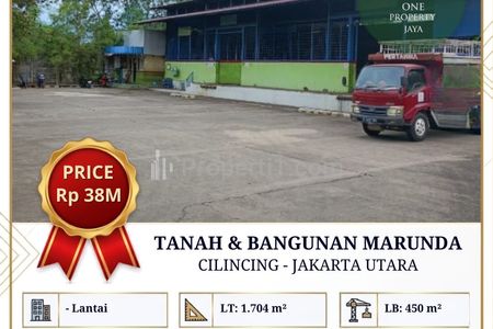 Dijual Tanah & Bangunan di Marunda, Cilincing – Jakarta Utara