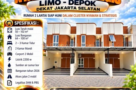 Dijual Rumah Siap Huni Nyaman Strategis di Limo, Depok