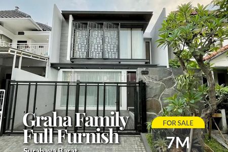 Dijual Rumah Mewah Graha Family Full Furnish Surabaya Barat