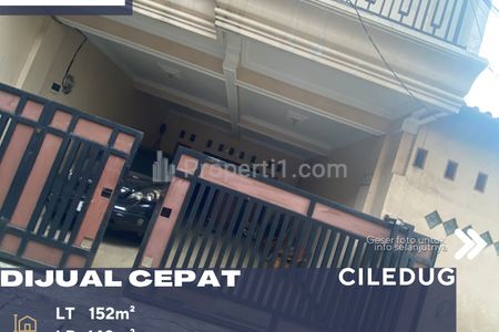 Dijual Rumah Lokasi Strategis Dekat Jalan Raya Ciledug Tangerang