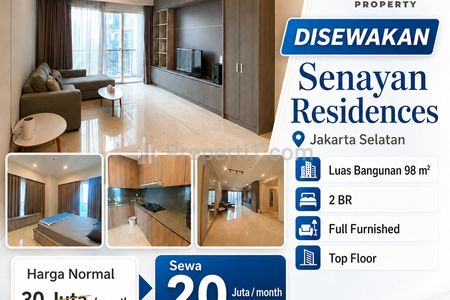 Sewa Apartemen Senayan Ressidence 2BR Full Furnished Siap Huni