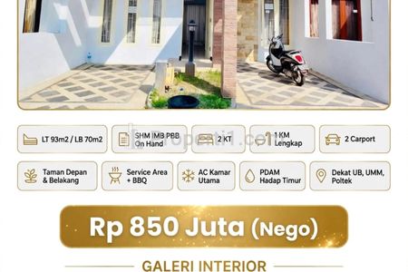 Dijual Rumah Saxofone Malang dekat Kampus UMM